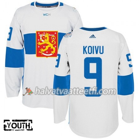 Suomi Pelipaita Mikko Koivu 9 Jääkiekon maailmancupin 2016 Lasten Valkoinen Premier Paita Suomi Pelipaita Mikko Koivu 9 Jääkiekon maailmancupin 2016 Lasten Valkoinen Premier Paita
